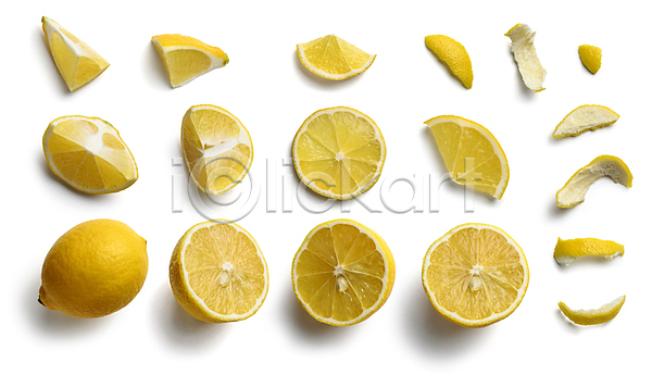 사람없음 JPG 포토 해외이미지 껍질 레몬 슬라이스