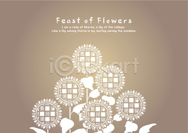 사람없음 EPS 카드템플릿 템플릿 갈색 꽃 꽃무늬 단어 무늬 문양 문자 백그라운드 식물 영어 잔치 축제 카드(감사) 파티 패턴