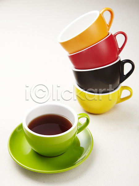 사람없음 JPG 포토 스튜디오촬영 실내 음료 커피 커피잔 컬러풀 컵받침 티(음료)