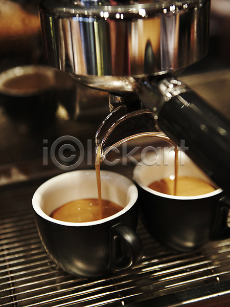사람없음 JPG 포토 실내 에스프레소 에스프레소머신 음료 추출 카페 커피 커피메이커 컵