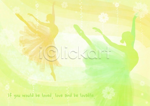두명 사람 여자 PSD 카드템플릿 템플릿 꽃 꽃무늬 단어 댄서 무늬 문양 문자 발레 발레리나 백그라운드 영어 춤 포즈