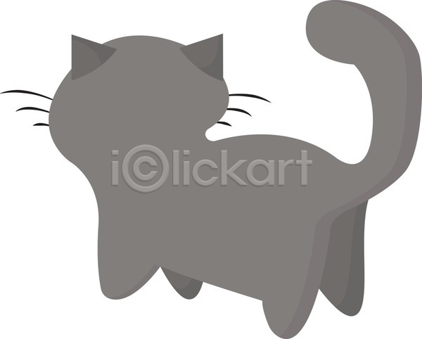 러블리 EPS 일러스트 포토 해외이미지 고립 고양이 귀 그림 꼬리 동물 반려동물 백그라운드 벽지 세트 수염 해외202004 해외202105 회색 흰색