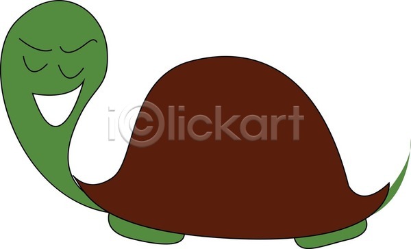 러블리 EPS 일러스트 포토 해외이미지 갈색 거북이 그림 기어가기 껍질 눈(신체부위) 머리 미소(표정) 방패 어둠 초록색 클립아트 해외202004 해외202105