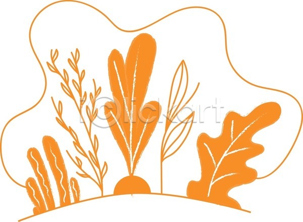 EPS 일러스트 해외이미지 가장자리 그림 되감기 모양 배열 식물 오렌지 정맥 치수 치아 클립아트 평행 해외202004 해외202105