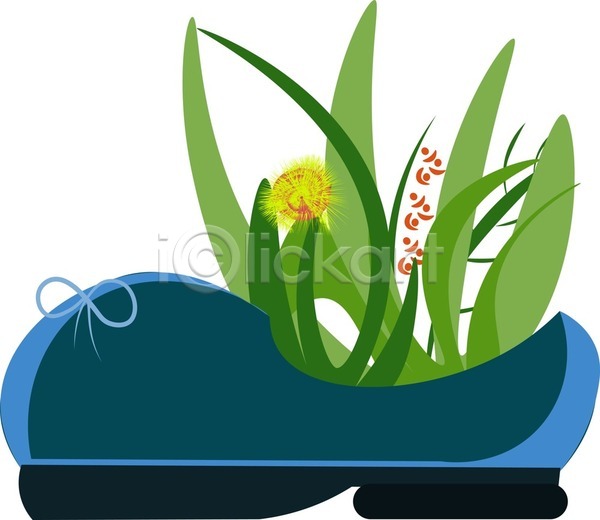 러블리 EPS 일러스트 포토 해외이미지 그림 꽃 노란색 미소(표정) 벽지 식물 신발 파란색 표정 해외202004 해외202105
