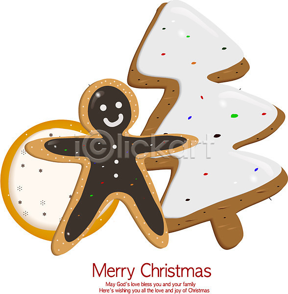 사람모양 사람없음 EPS 일러스트 과자 디저트 모양 오브젝트 장식 쿠키 크리스마스 크리스마스용품 크리스마스트리