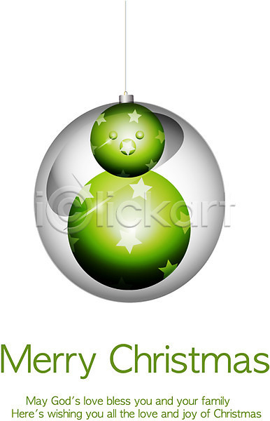 사람없음 EPS 일러스트 공 눈사람 모양 반짝임 연두색 오브젝트 장식 장식볼 크리스마스 크리스마스용품