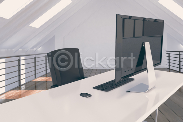사람없음 JPG 포토 해외이미지 가구 내부 디지털 모니터 사무실 전자 쥐 직장 책상 컴퓨터 컴퓨터그래픽 키보드 탁자 해외202105