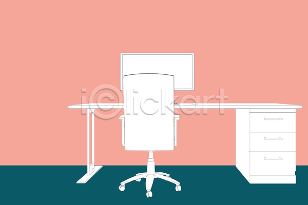 사람없음 JPG 포토 해외이미지 검은색 그리기 모니터 백그라운드 벽지 분홍색 스크린 심플 연어 의자 전자 쥐 책상 컴퓨터 키보드 타이핑 해외202105 흰색