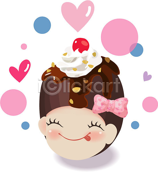 로맨틱 사람 신체부위 여자 여자만 EPS 아이콘 기념일 마음 머리 발렌타인데이 얼굴 이벤트캐릭터 인연 캐릭터 커플 케이크 하트