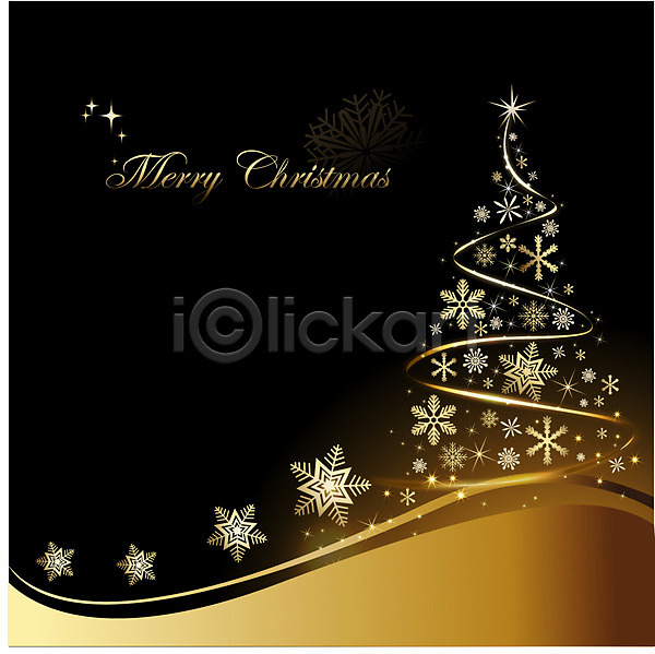 신비 특별함 화려 사람없음 EPS 일러스트 나무 눈꽃 모양 반짝임 백그라운드 별 장식 크리스마스 크리스마스트리 황금