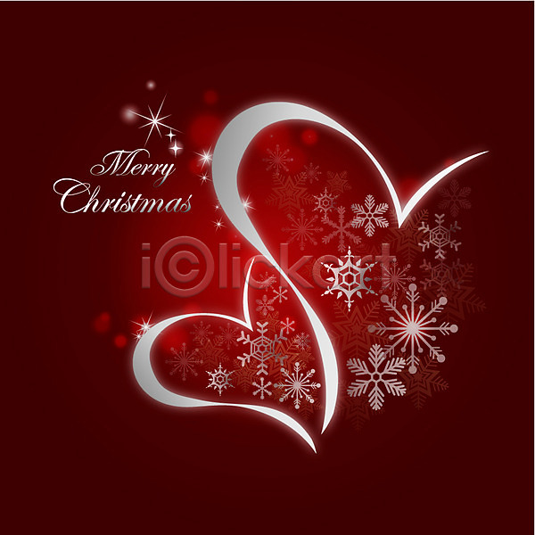 신비 특별함 화려 사람없음 EPS 일러스트 눈꽃 모양 반짝임 백그라운드 별 빨간색 선 장식 크리스마스 하트
