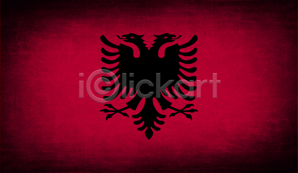 사람없음 JPG 포토 해외이미지 2 검은색 곡선 대칭 독수리 머리 빨간색 세로 센터 심볼 알바니아 유럽 팔 해외202004 해외202105