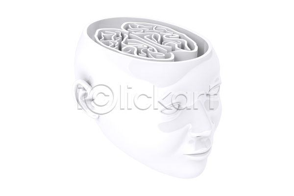 사람없음 3D JPG 비네팅 옆모습 포토 해외이미지 거인 귀 뇌 눈(신체부위) 디지털 로봇 머리 문제 문제해결 미로 어려운 오리지널 이슈 입 지능 카피스페이스 컴퓨터그래픽 코 퍼즐 해결 해외202105 회색 흰배경 흰색