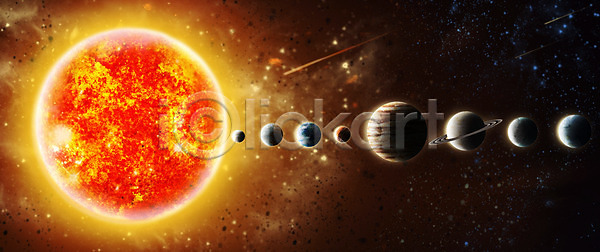 신비 사람없음 PSD 일러스트 SF 공상 과학 금성 목성 빛 수성 우주 은하 지구 천왕성 태양계 토성 해왕성 행성 화성(행성)