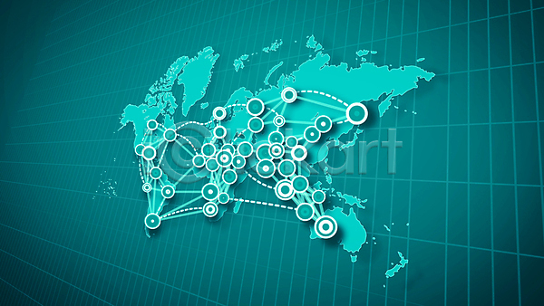 사람없음 3D JPG 포토 해외이미지 그래픽 네트워크 네트워킹 백그라운드 세계지도 연결 청록색 해외202004