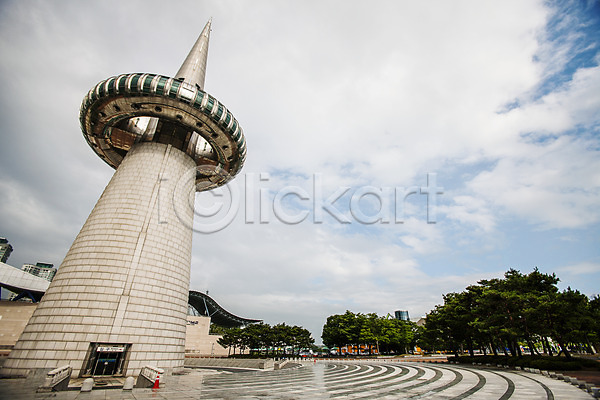 사람없음 JPG 로우앵글 포토 구름(자연) 국내여행 대전 대전엑스포 야외 주간 풍경(경치) 하늘 한빛탑