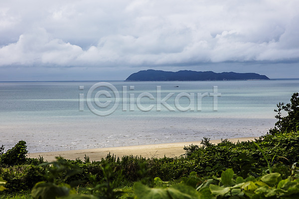사람없음 JPG 포토 구름(자연) 모래사장 바다 섬 야외 영광 전라남도 주간 풍경(경치)