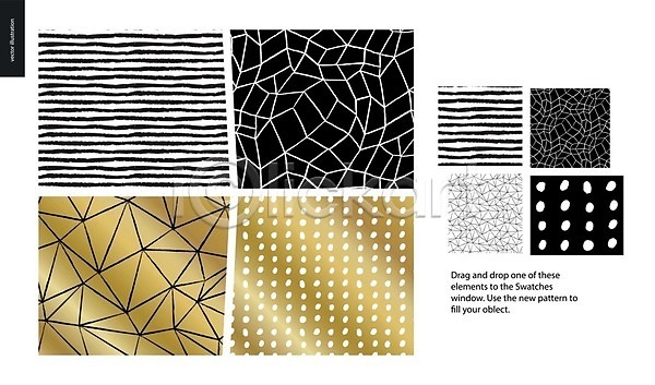 사람없음 EPS 일러스트 해외이미지 검은색 금색 물방울무늬 백그라운드 사각형 삼각형 선 손그림 줄무늬 추상 패턴 폴리곤 해외202004 해외202105
