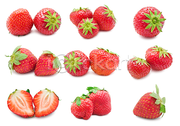 달콤 사람없음 JPG 포토 해외이미지 강렬 건강 딸기 맛 맛있는 열매 오브젝트 유기농 잎 초록색 해외202004 해외202105