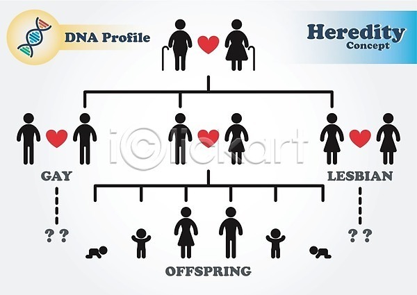 사랑 사람모양 사람없음 EPS 일러스트 해외이미지 DNA 결혼 동성애자 유전 인포그래픽 정보 커플 하트 해외202004 해외202105 회색
