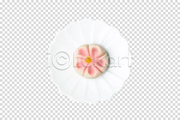 사람없음 PNG 편집이미지 꽃무늬 누끼 동양음식 일본전통 접시 편집 편집소스 한개 화과자