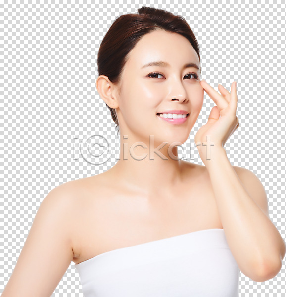 순수 20대 성인 성인여자한명만 여자 한국인 한명 PNG 앞모습 편집이미지 관리 누끼 미소(표정) 바르기 뷰티 상반신 성형수술 의료성형뷰티 편집 편집소스 피부 피부관리 화장 화장품