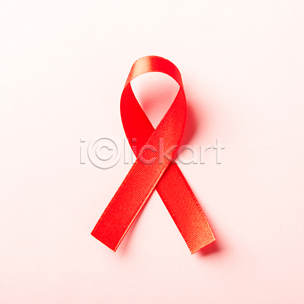 사람없음 JPG 포토 해외이미지 리본 분홍색배경 빨간색 세계에이즈의날 실내 에이즈 예방 캠페인
