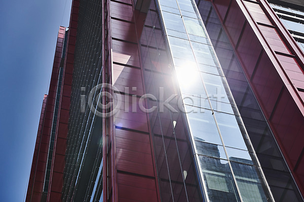 사람없음 JPG 로우앵글 포토 건물 날씨 더위 반사 빌딩 야외 여름(계절) 여의도 주간 풍경(경치) 햇빛
