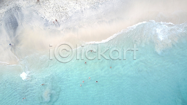 사람없음 JPG 포토 하이앵글 항공촬영 해외이미지 모래사장 바다 야외 주간 파도 풍경(경치) 해변