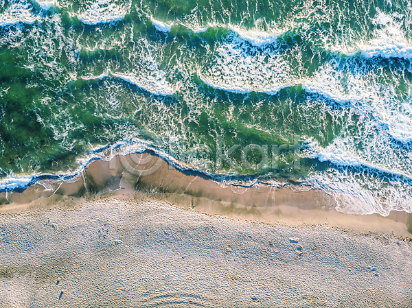사람없음 JPG 포토 하이앵글 항공촬영 해외이미지 모래 바다 야외 주간 파도 풍경(경치)