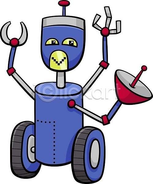 사람없음 EPS 일러스트 해외이미지 로봇 만화 보라색 안드로이드 안테나 캐릭터 코믹 해외202004