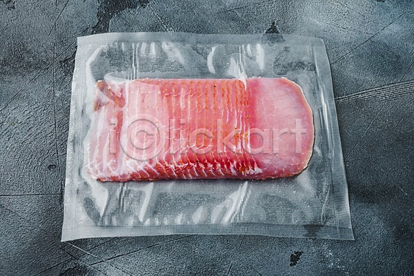 사람없음 JPG 포토 해외이미지 돼지고기 슬라이스 실내 포장 하몽 회색배경