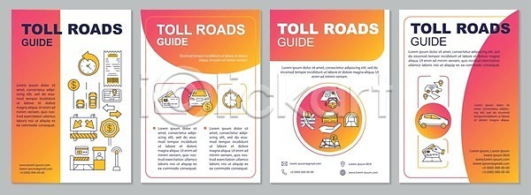 사람없음 EPS 일러스트 해외이미지 고속도로 그라데이션 네비게이션 도로 도로표시판 동전 손모양 시계 신용카드 영수증 와이파이 자동차 자동차핸들 주황색 지도 터널 톨게이트 팜플렛 해외일러스트 화살표