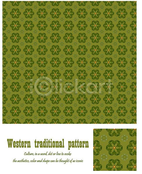 사람없음 EPS 일러스트 꽃무늬 무늬 문양 백그라운드 벽지 앤티크 엔틱문양 유럽 전통문양 초록색 패턴 포장지 해외