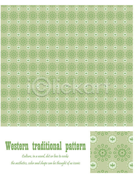 사람없음 EPS 일러스트 무늬 문양 백그라운드 벽지 앤티크 엔틱문양 연두색 유럽 전통문양 초록색 패턴 포장지 해외