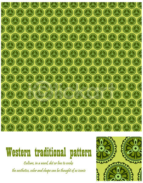 사람없음 EPS 일러스트 무늬 문양 백그라운드 벽지 앤티크 엔틱문양 유럽 전통문양 초록색 패턴 포장지 해외