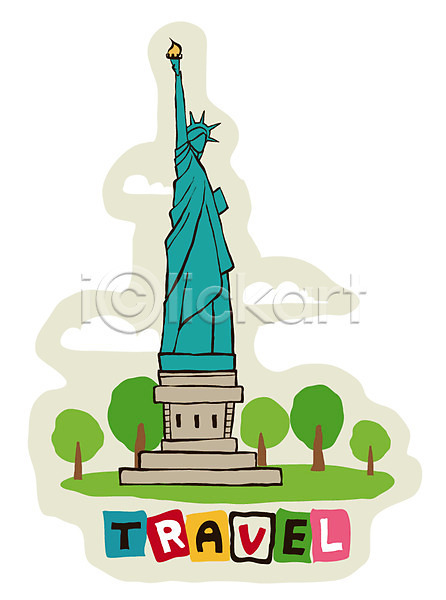 사람없음 EPS 일러스트 Ann 건축물 관광지 나무 뉴욕 미국 스티커 여행 자유의여신상 조각상 조형물 캐릭터