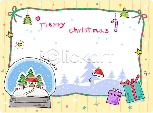 사람없음 EPS 일러스트 카드템플릿 크리스마스템플릿 템플릿 겨울 계절 나무 눈(날씨) 선물 선물상자 스노우돔 장식 카드(감사) 크리스마스