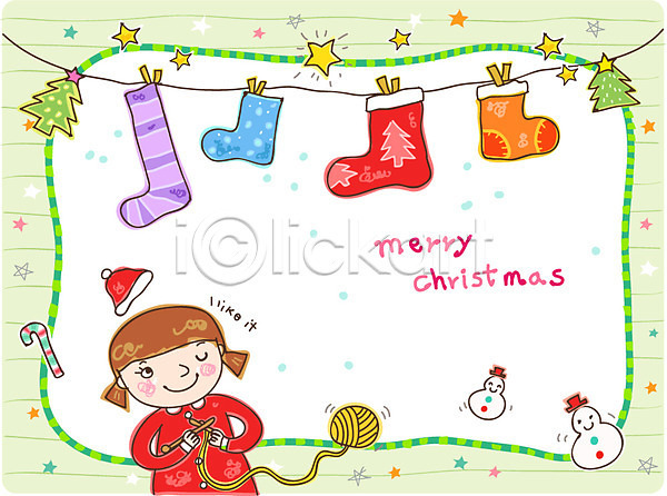 10대 사람 소녀(어린이) 소녀만 어린이 여자 여자만 여자한명만 한명 EPS 일러스트 카드템플릿 크리스마스템플릿 템플릿 나무집게 눈사람 뜨개질 미소(표정) 산타옷 양말 옷 웃음 장식 줄 카드(감사) 크리스마스