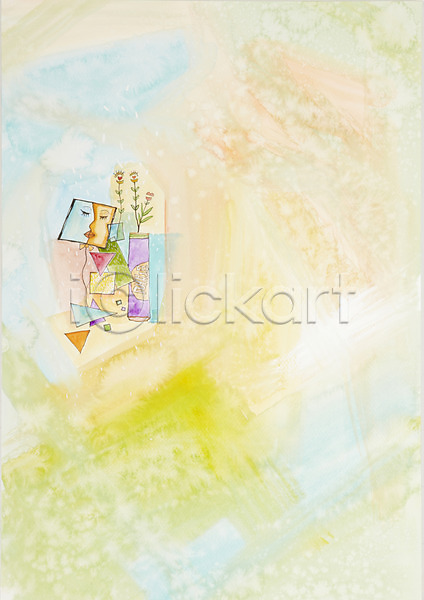 사랑 사람없음 JPG 일러스트 공백 그림 꽃 딱풀 미술 백그라운드 색종이 수채화(물감) 시화 식물 얼굴 얼굴모양 종이 커플 키스 풀(접착제) 하트 화초