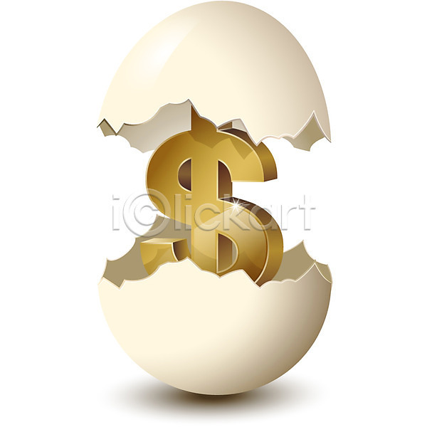 사람없음 EPS 아이콘 계란 그래픽 금융 금융비즈니스 기호 달러 돈 비즈니스 사이버 손상 알 황금