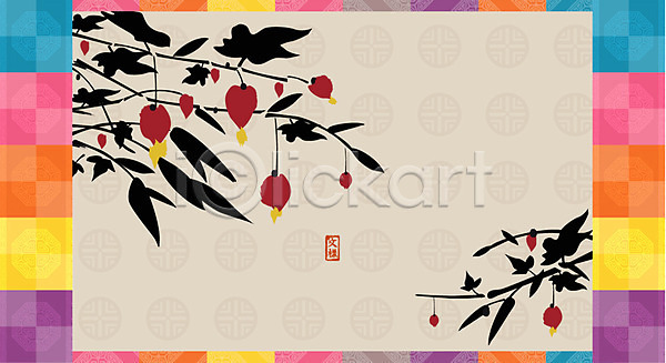 사람없음 EPS 일러스트 꽃 꽃무늬 낙관 도장 디자인 모양 무늬 문양 백그라운드 빨간색 수묵화 식물 아시아 잎 전통 전통문양 직인 패턴 한국 한국전통
