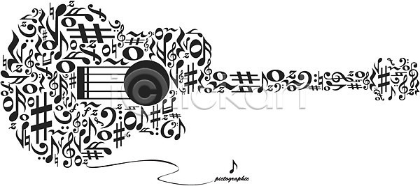 사람없음 AI(파일형식) 일러스트 그래픽 기타 기호 디자인 모양 무늬 문양 서양악기 악기 오브젝트 음악 음표 패턴 현악기