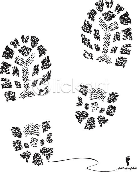 사람없음 AI(파일형식) 일러스트 그래픽 디자인 모양 무늬 문양 발 발바닥 발자국 신발 오브젝트 자국 패턴 흔적(자국)