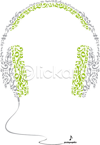 사람없음 AI(파일형식) 일러스트 그래픽 기호 디자인 모양 무늬 문양 오브젝트 음악 음표 음향기기 패턴 헤드셋 헤드폰