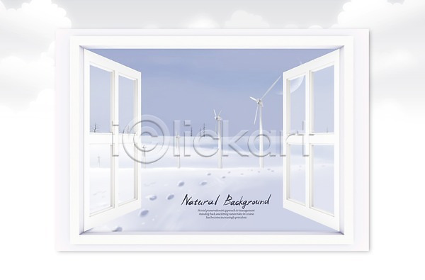 사람없음 3D PSD 입체 편집이미지 겨울 구름(자연) 나무 눈(날씨) 발자국 발전기 식물 에너지 자국 자연 창문 편집 풍경(경치) 풍력에너지