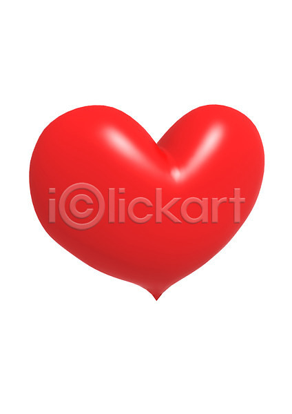 사랑 사람없음 3D PSD 입체 편집이미지 3D소스 그래픽 빨간색 심장 컬러 편집소스 하트