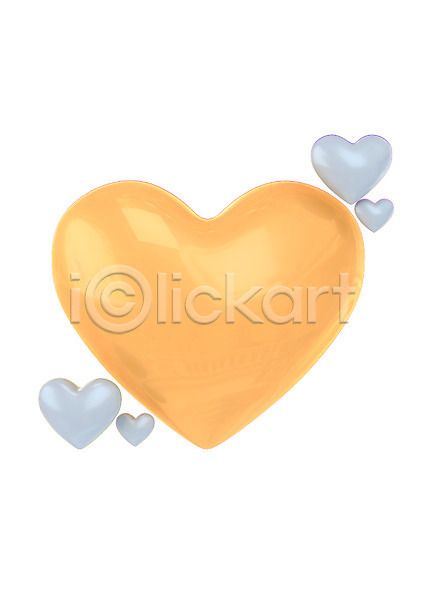 사랑 사람없음 3D PSD 입체 편집이미지 3D소스 그래픽 금색 모양 은색 컬러 편집소스 하트 황금