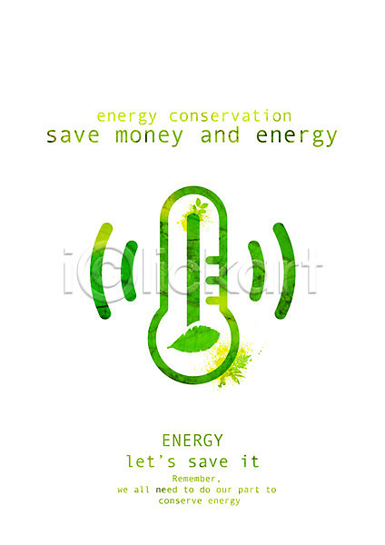 사회이슈 절약 사람없음 PSD 일러스트 그린에너지 식물 실내온도 에너지 에너지절약 온도 온도계 잎 적정온도 절약생활 체온계 초록색 캠페인